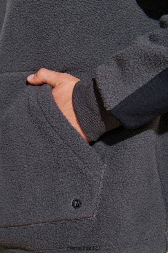šerpa pulover s kapuco (jmf26573-101) 840442542 asfalt Merrell