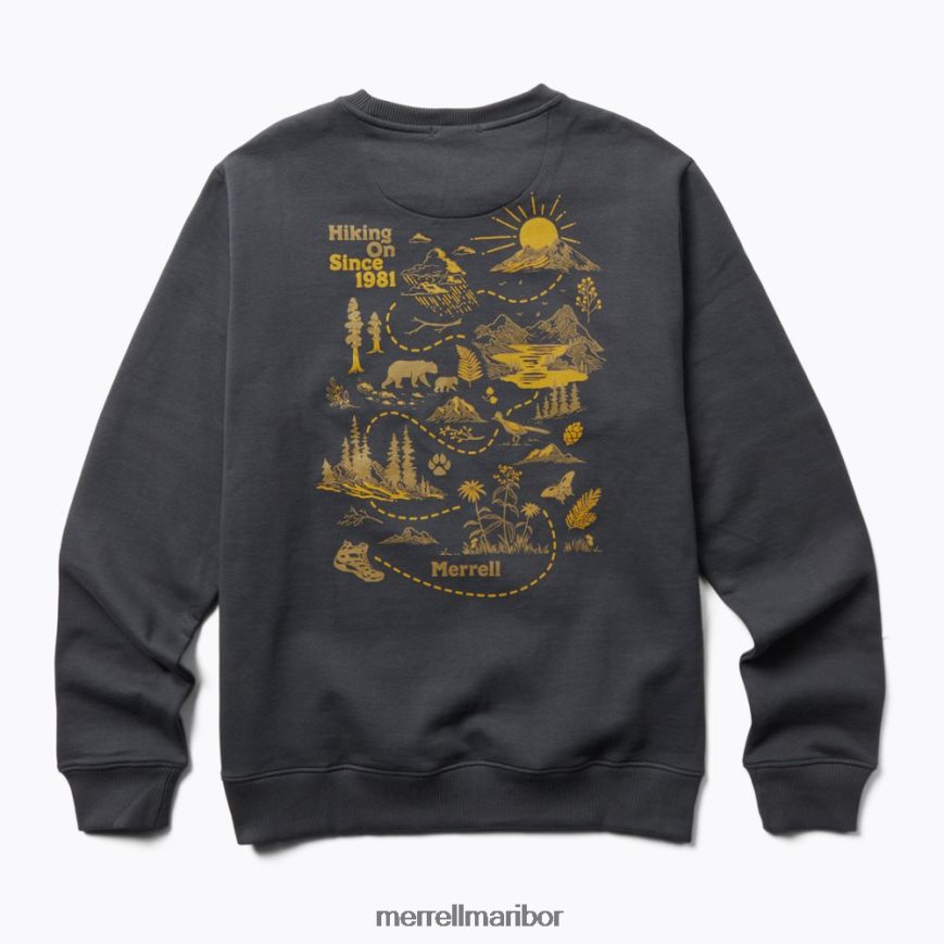 flis z okroglim izrezom life's an adventure (jmf26623-425) 840442697 indijsko črnilo Merrell