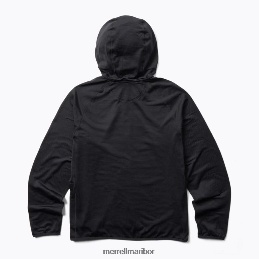 geotex pulover s kapuco s polno zadrgo (jms26325-010) 840442552 Črna Merrell