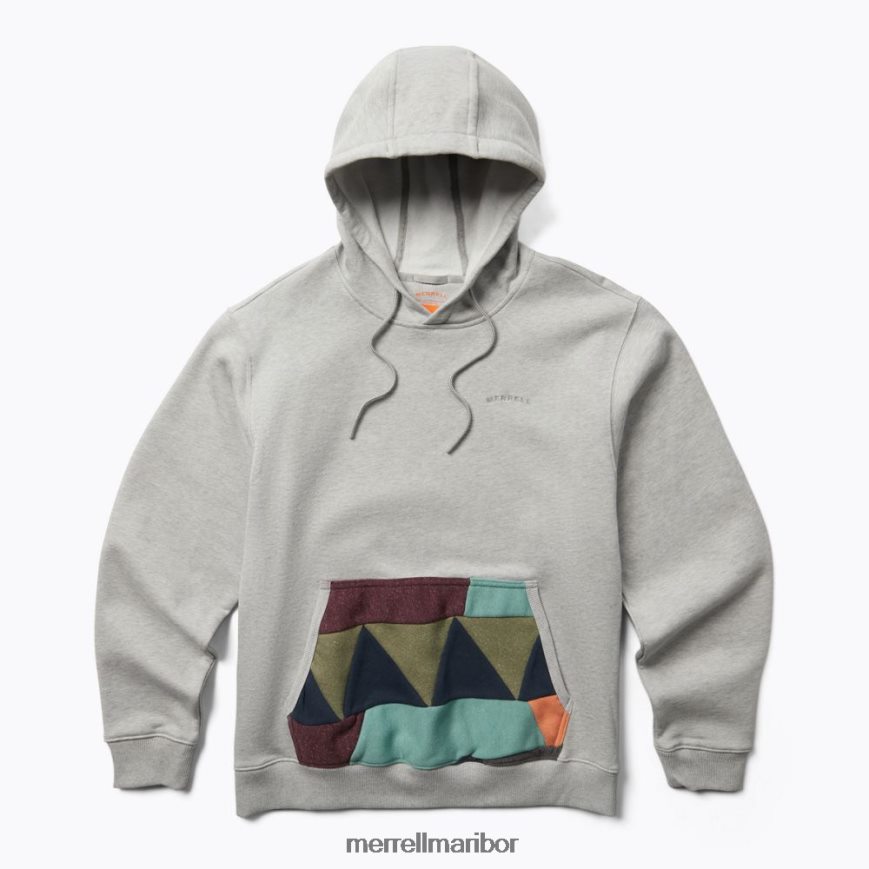 odpadni pulover s kapuco (jms26641-050) 840442557 sivo vresje Merrell