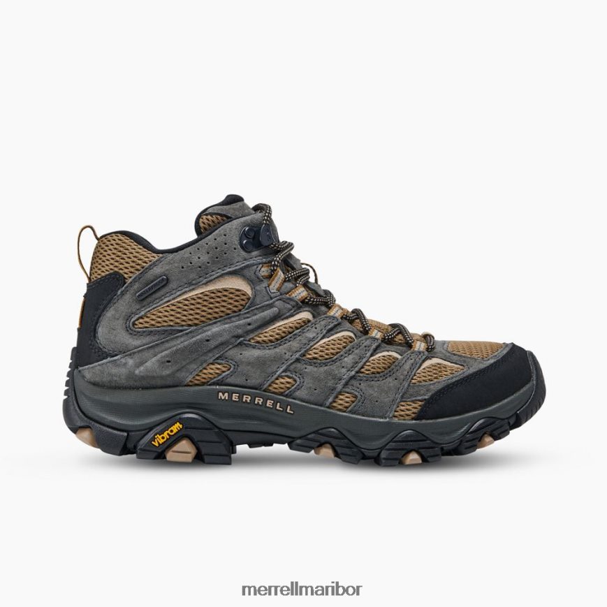 moab 3 mid waterproof wide width (j036269w) 840442217 butternut/beluga Merrell