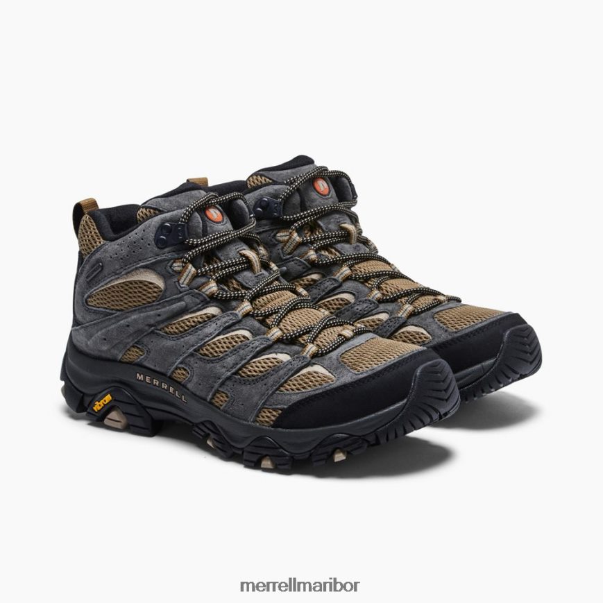 moab 3 mid waterproof wide width (j036269w) 840442217 butternut/beluga Merrell