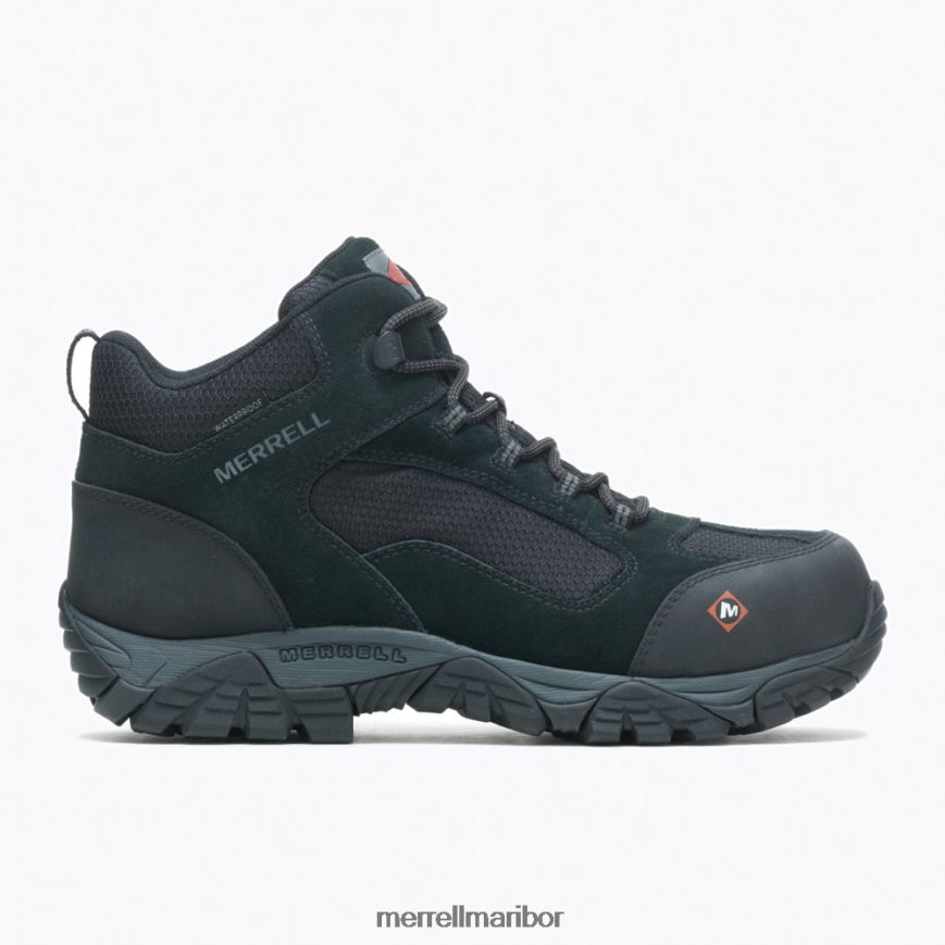 moab onset mid waterproof comp toe delovni čevelj (j099509) 840442433 Črna Merrell