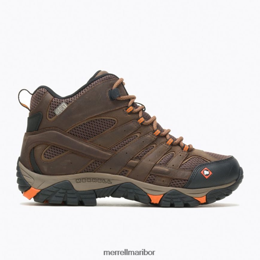 moab vertex mid waterproof sr delovni škorenj široke širine (j31239w) 840442389 glina Merrell
