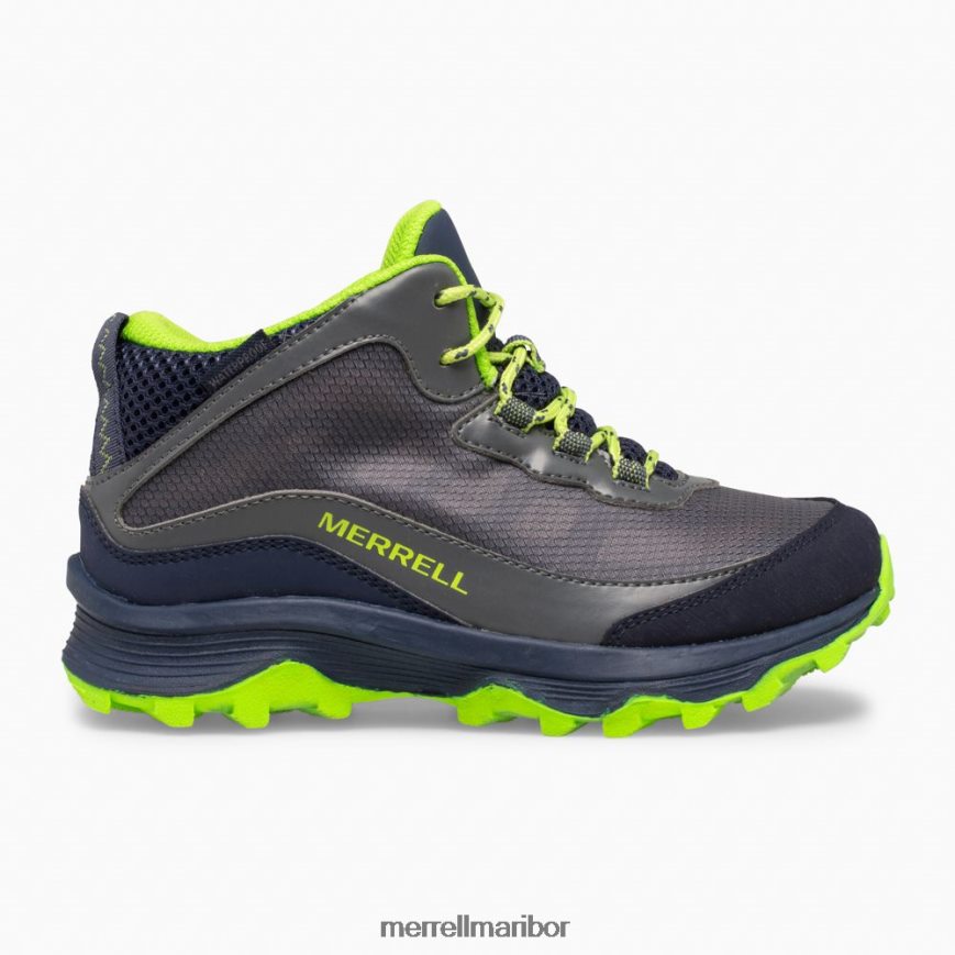 moab speed mid waterproof (mk265212) 8404421383 mornarsko/siva/limeta Merrell