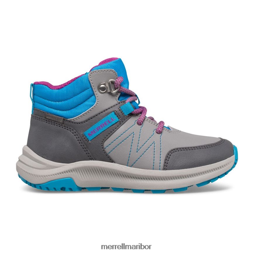 vodoodporen škorenj greylock (mk165225) 8404421510 siva/turq Merrell