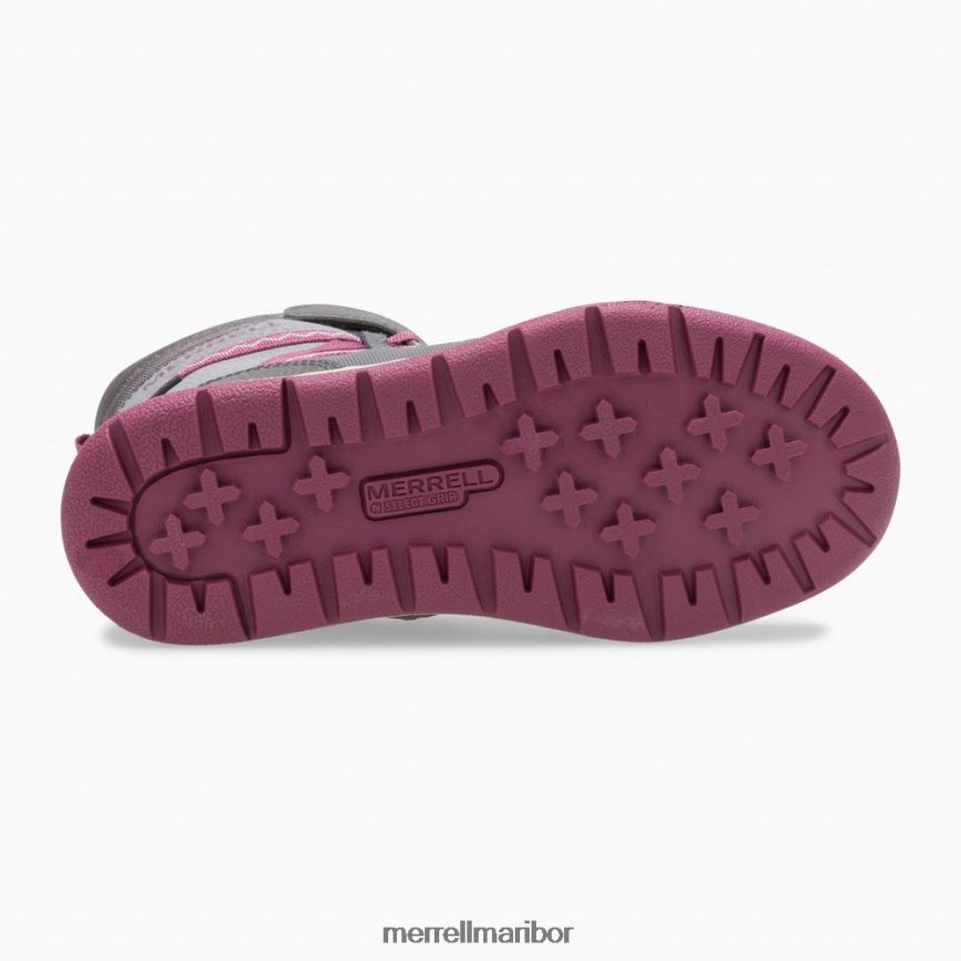 vodoodporen škorenj snow crush 2.0 (mk163129k) 8404421506 siva/jagodičasta Merrell