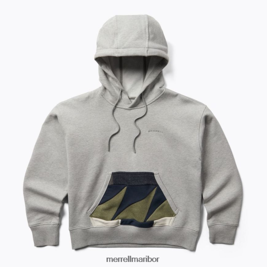 odpadni pulover s kapuco (jws26642-050) 8404421241 sivo vresje Merrell