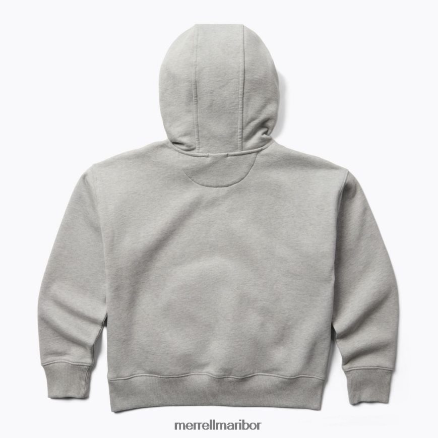 odpadni pulover s kapuco (jws26642-050) 8404421241 sivo vresje Merrell