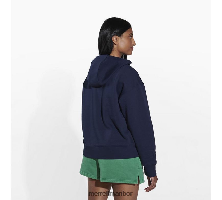 odpadni pulover s kapuco (jws26642-353) 8404421240 mornarica Merrell