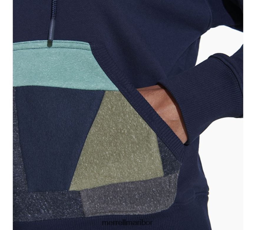 odpadni pulover s kapuco (jws26642-353) 8404421240 mornarica Merrell