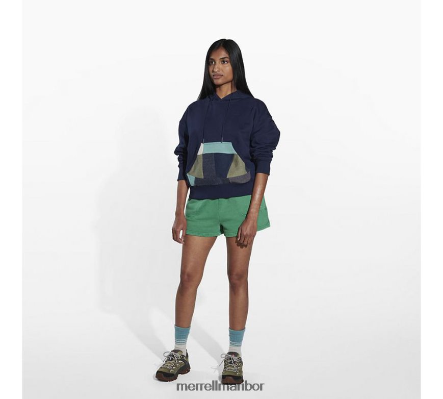 odpadni pulover s kapuco (jws26642-353) 8404421240 mornarica Merrell